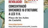 CONCENTRACIÓ DE POBRESA ZERO EN CASTELLÓ 16 Octubre a les 11h en Pl. de les Aules