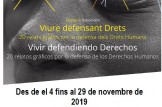 Exposición "Vivir defendiendo Derechos. 20 relatos gráficos por la defensa de lso derechos humanos.  