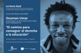 Encuentro abierto con Ousman Umar: "El camino para conseguir el derecho a la educación"