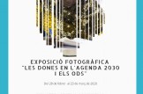 Exposició fotogràfica “Les dones en l'agenda 2030 i els ods"