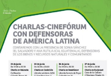 Charlas-Cinefórum con defensoras de América Latina 
