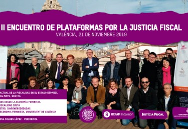 Valéncia acogerá el II Encuentro de Plataformas por una Justicia Fiscal